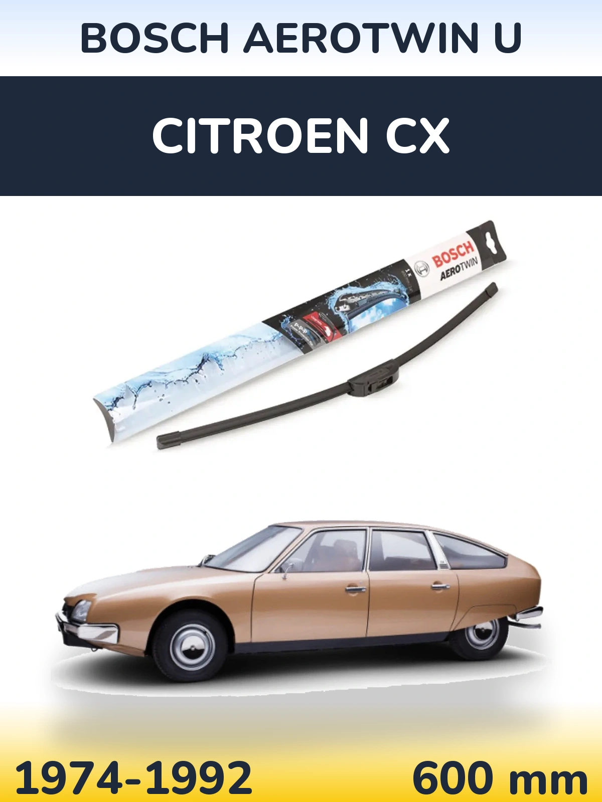 Ștergătoare BOSCH AeroTwin U pentru Citroen CX