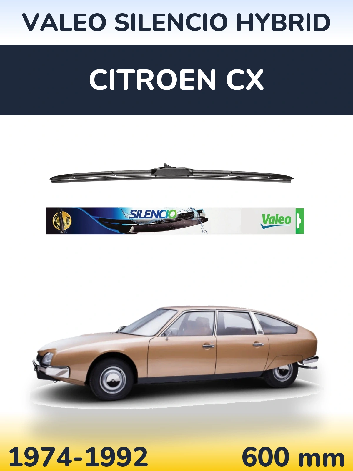 Ștergătoare Valeo Silencio Hybrid pentru Citroen CX