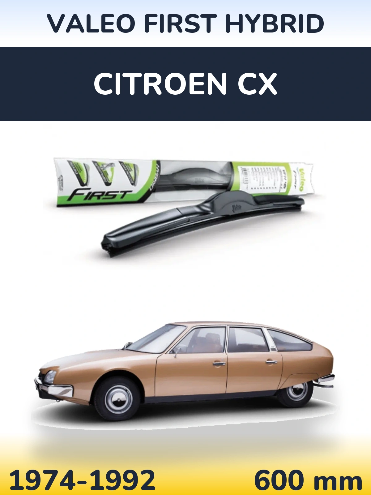 Ștergătoare Valeo First Hybrid pentru Citroen CX
