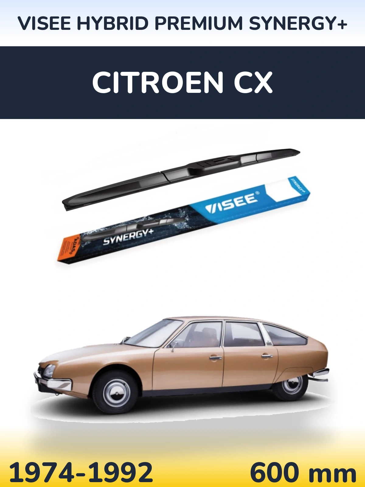 Ștergătoare VISEE HYBRID PREMIUM SYNERGY+ pentru Citroen CX