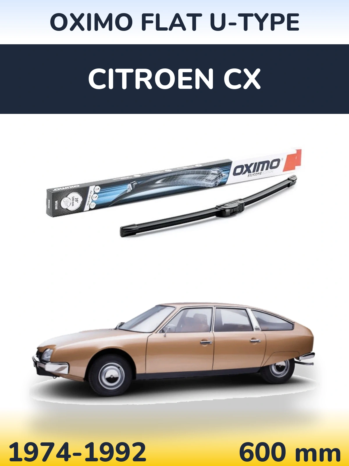 Ștergătoare Oximo Flat U-type pentru Citroen CX