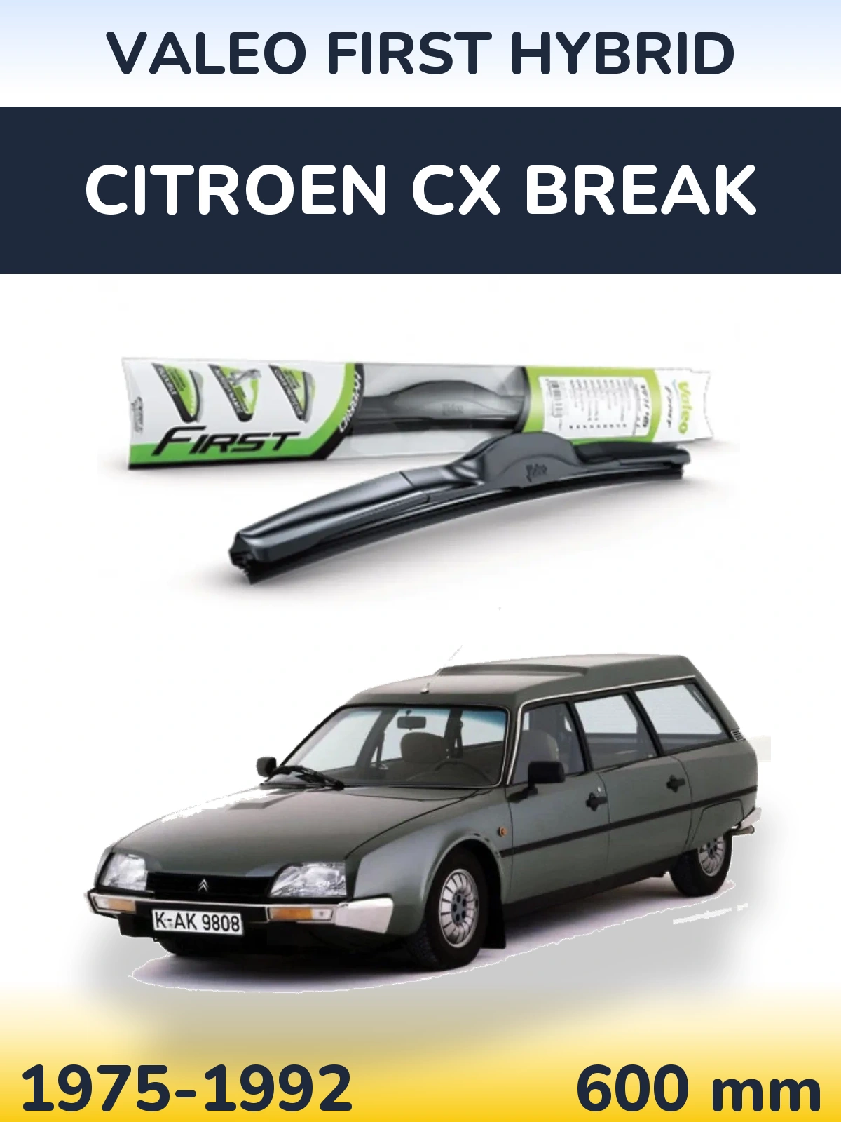 Ștergătoare Valeo First Hybrid pentru Citroen CX Break