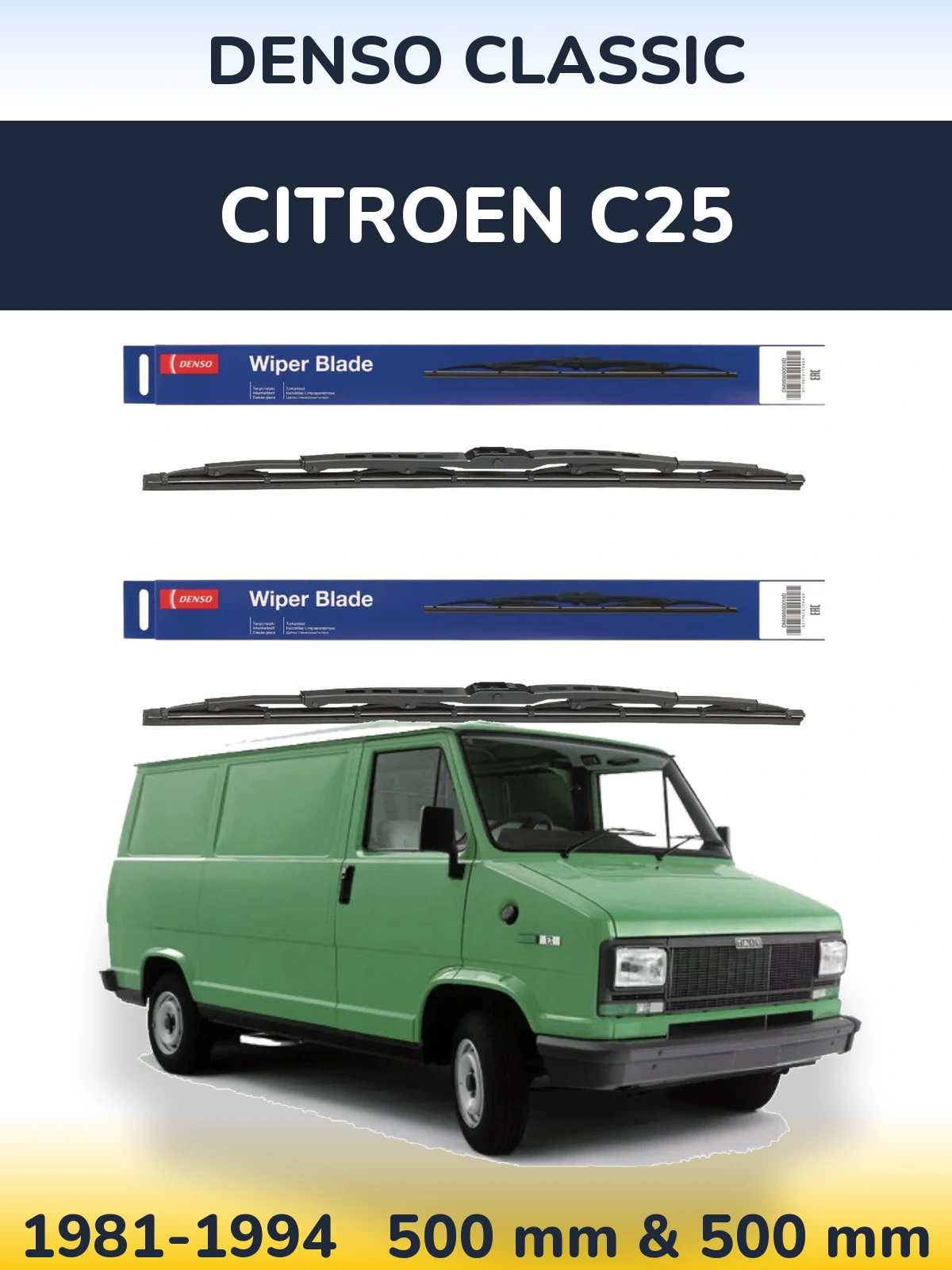 Ștergătoare Denso Classic pentru Citroen C25