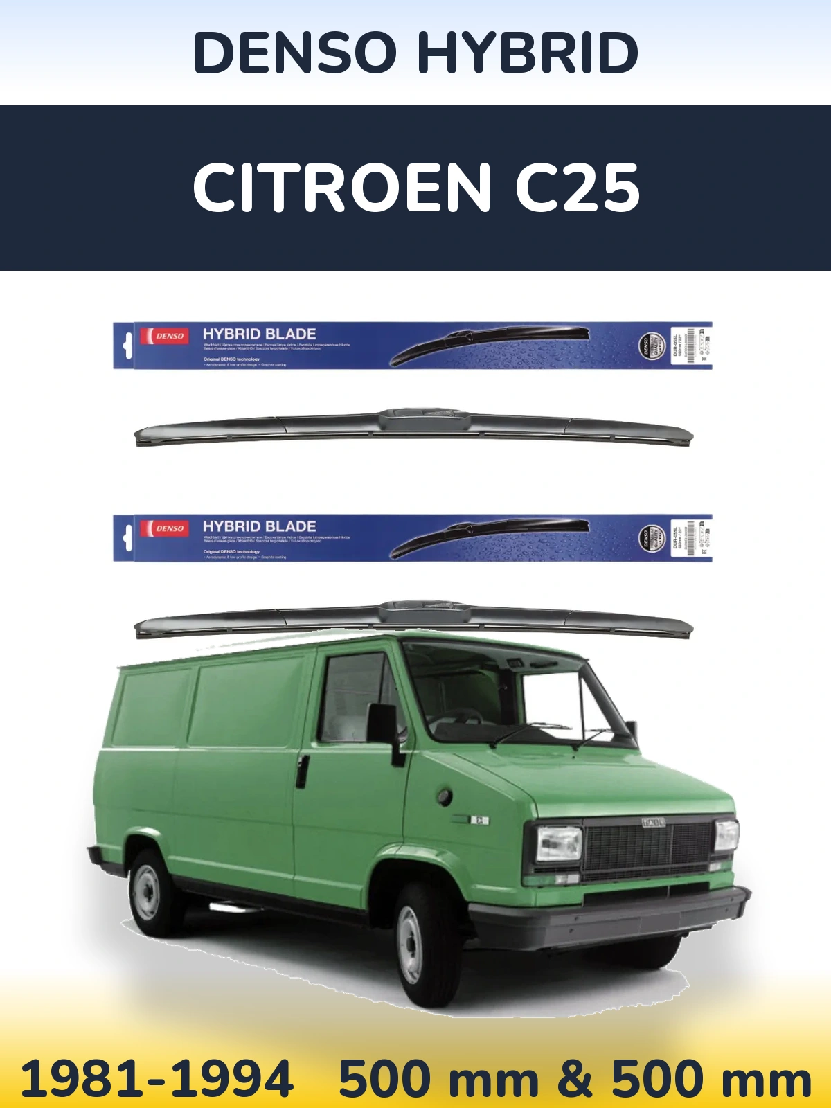 Ștergătoare Denso Hybrid pentru Citroen C25