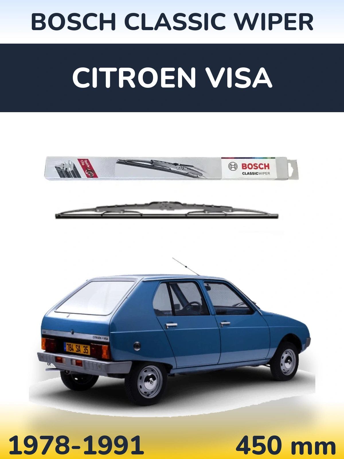 Ștergătoare BOSCH Classic Wiper pentru Citroen Visa