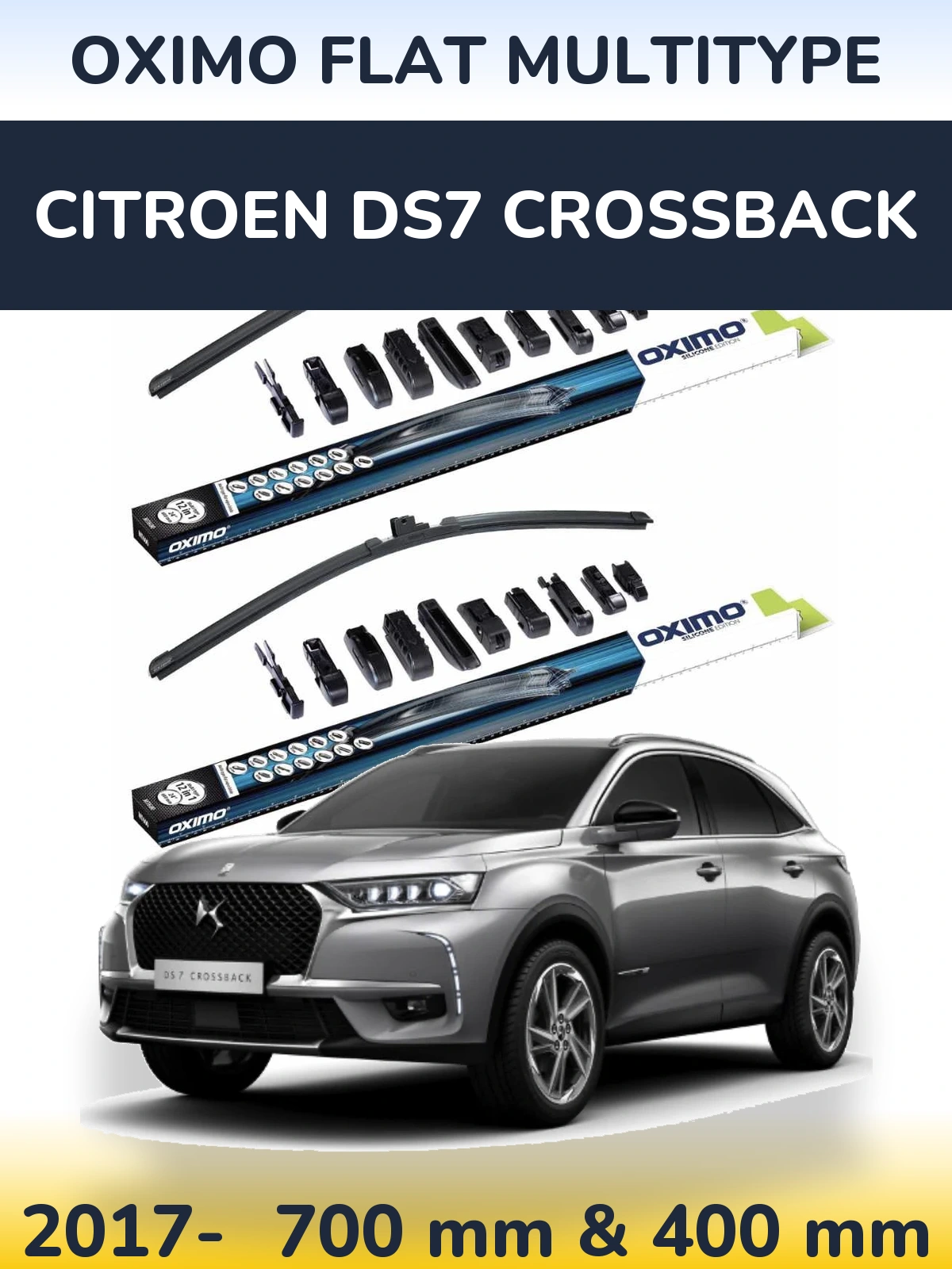 Ștergătoare Oximo Flat MultiTipe pentru Citroen DS7 Crossback