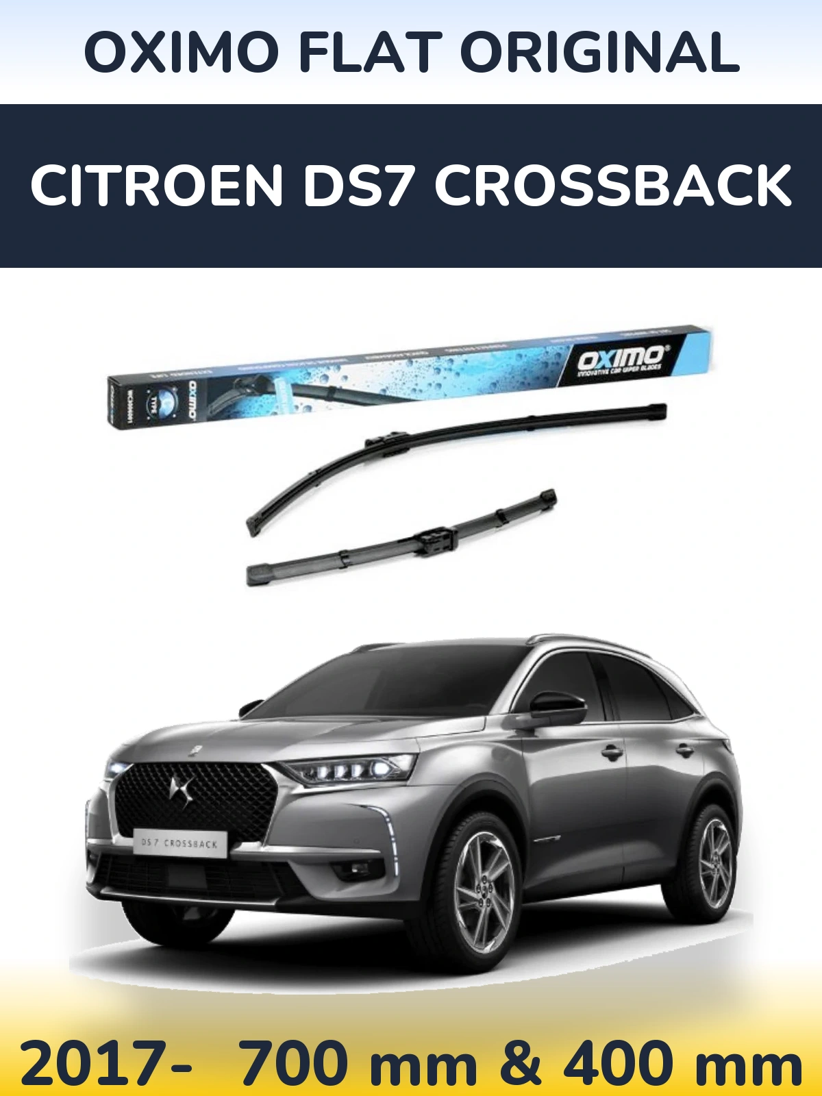 Ștergătoare Oximo Flat Original pentru Citroen DS7 Crossback