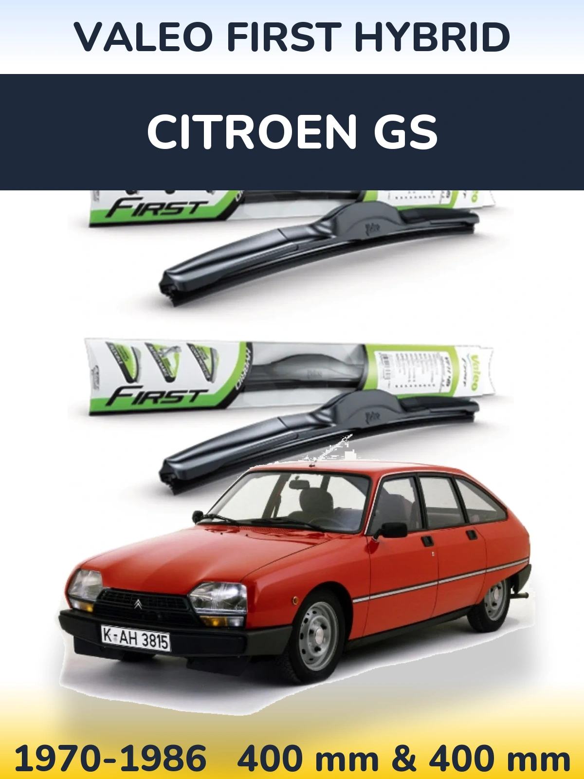 Ștergătoare Valeo First Hybrid pentru Citroen GS