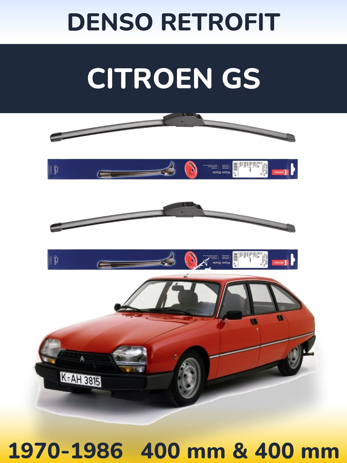 Ștergătoare Denso Retrofit pentru Citroen GS
