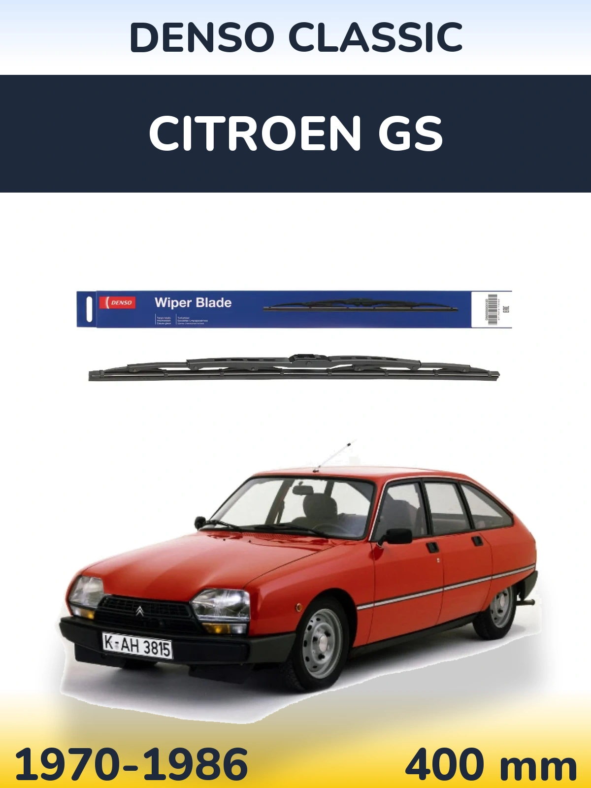 Ștergătoare Denso Classic pentru Citroen GS