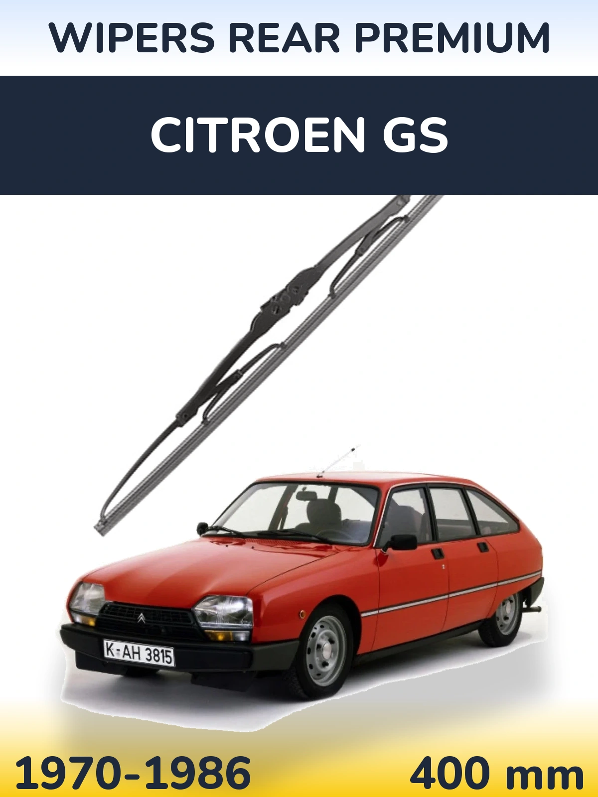 Ștergătoare WIPERS REAR PREMIUM pentru Citroen GS