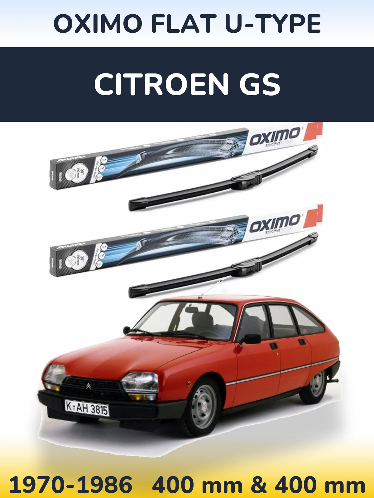 Ștergătoare Oximo Flat U-type pentru Citroen GS