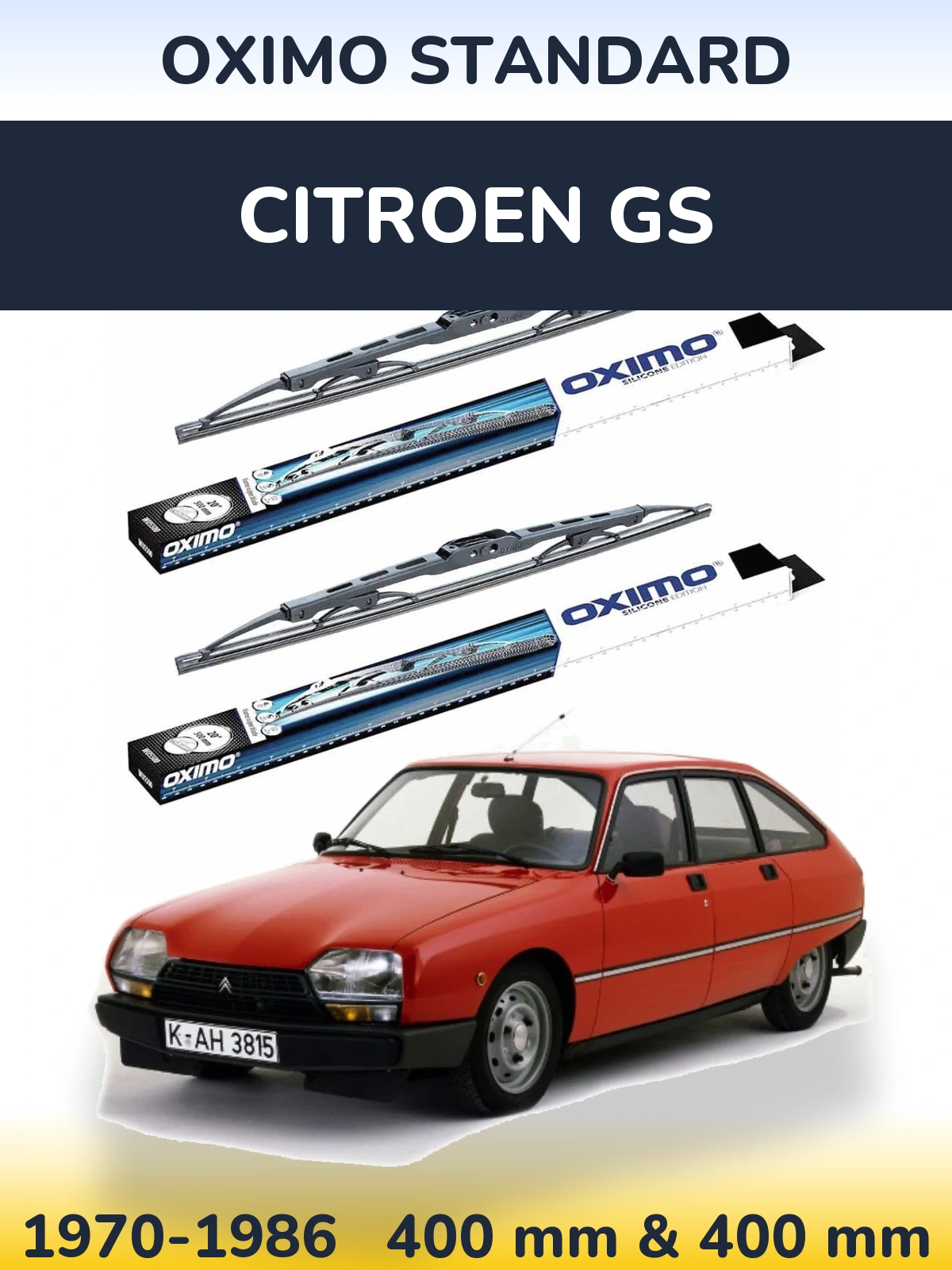 Ștergătoare Oximo Standard pentru Citroen GS