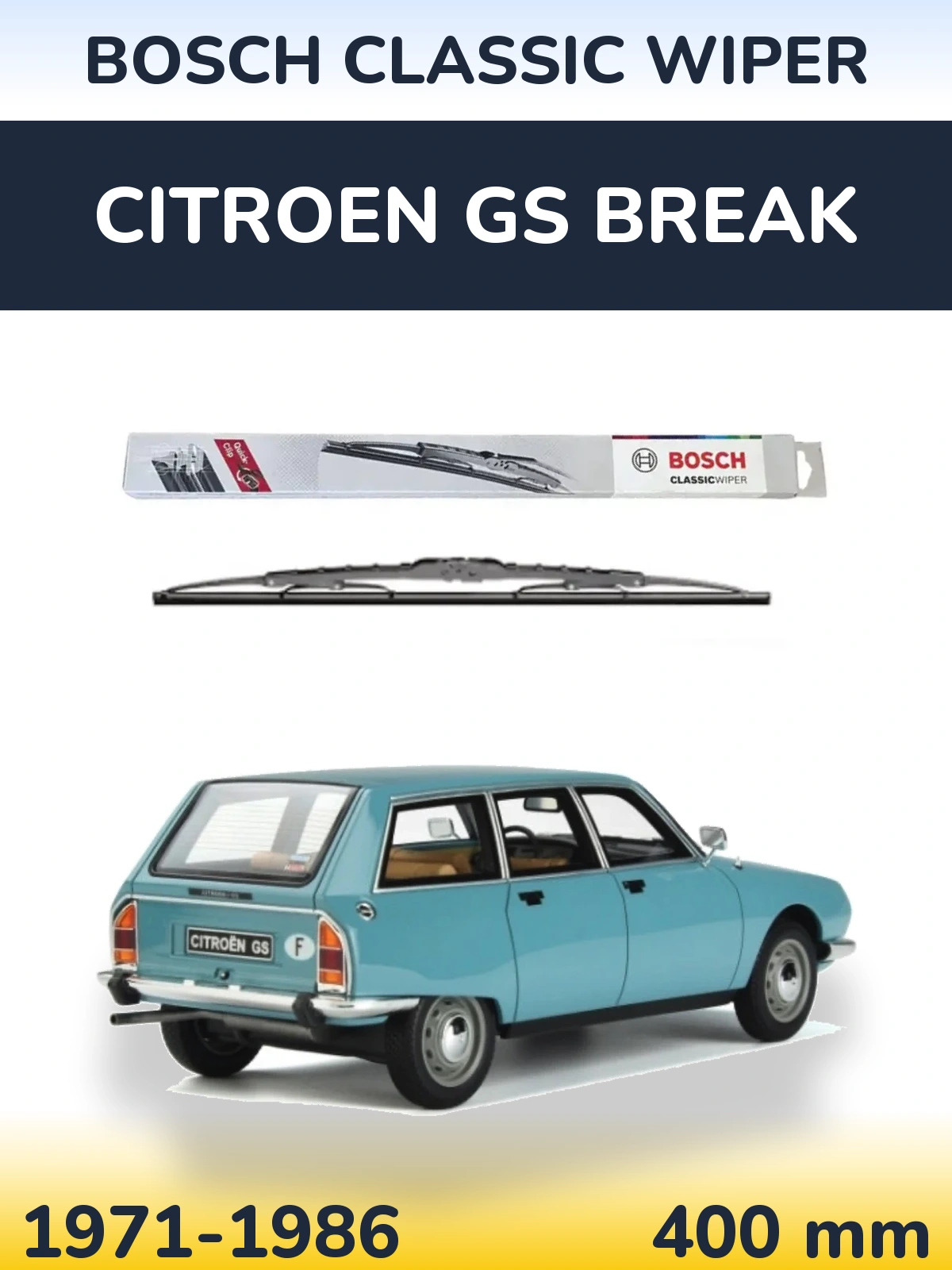 Ștergătoare BOSCH Classic Wiper pentru Citroen GS Break