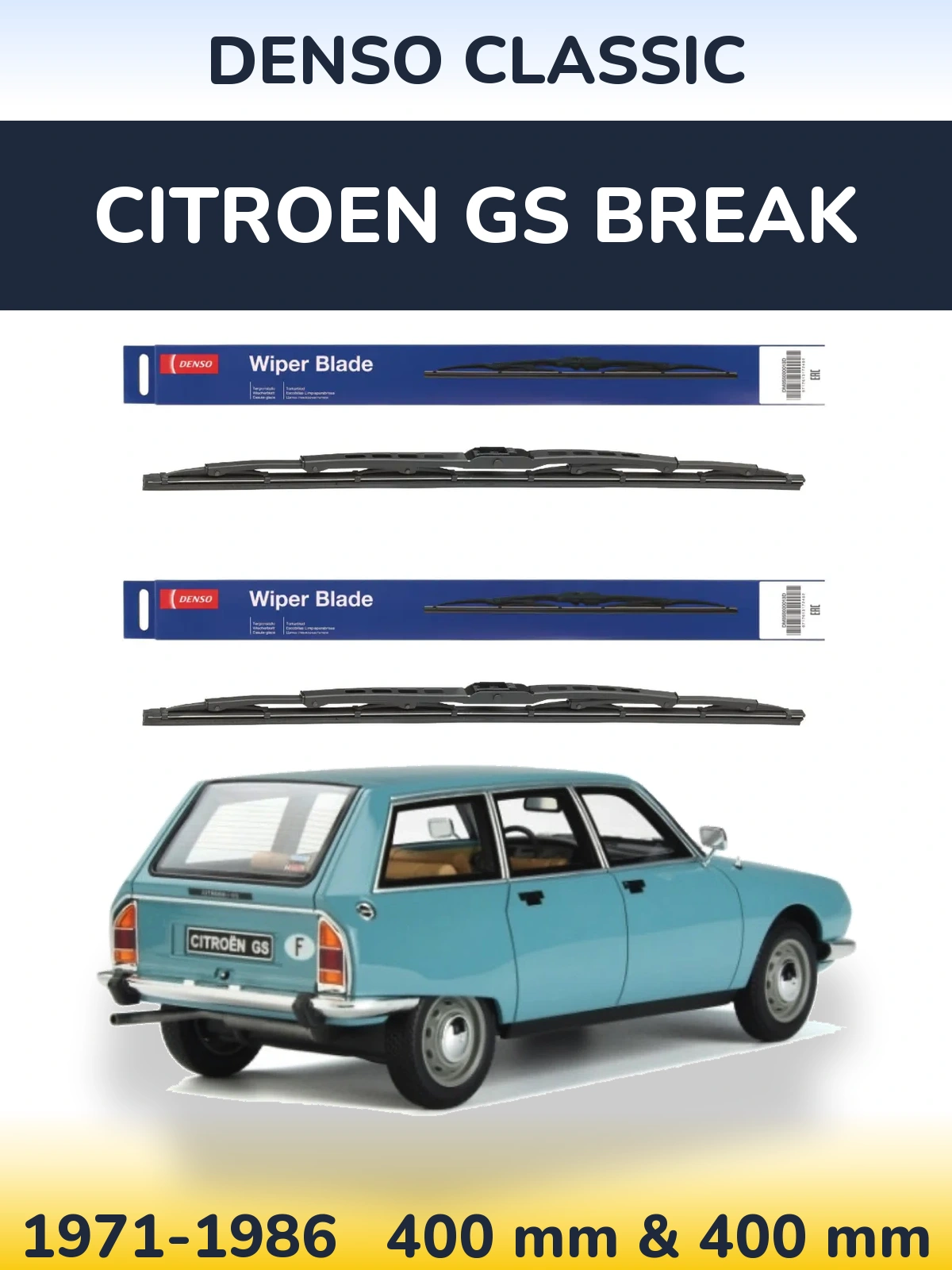 Ștergătoare Denso Classic pentru Citroen GS Break