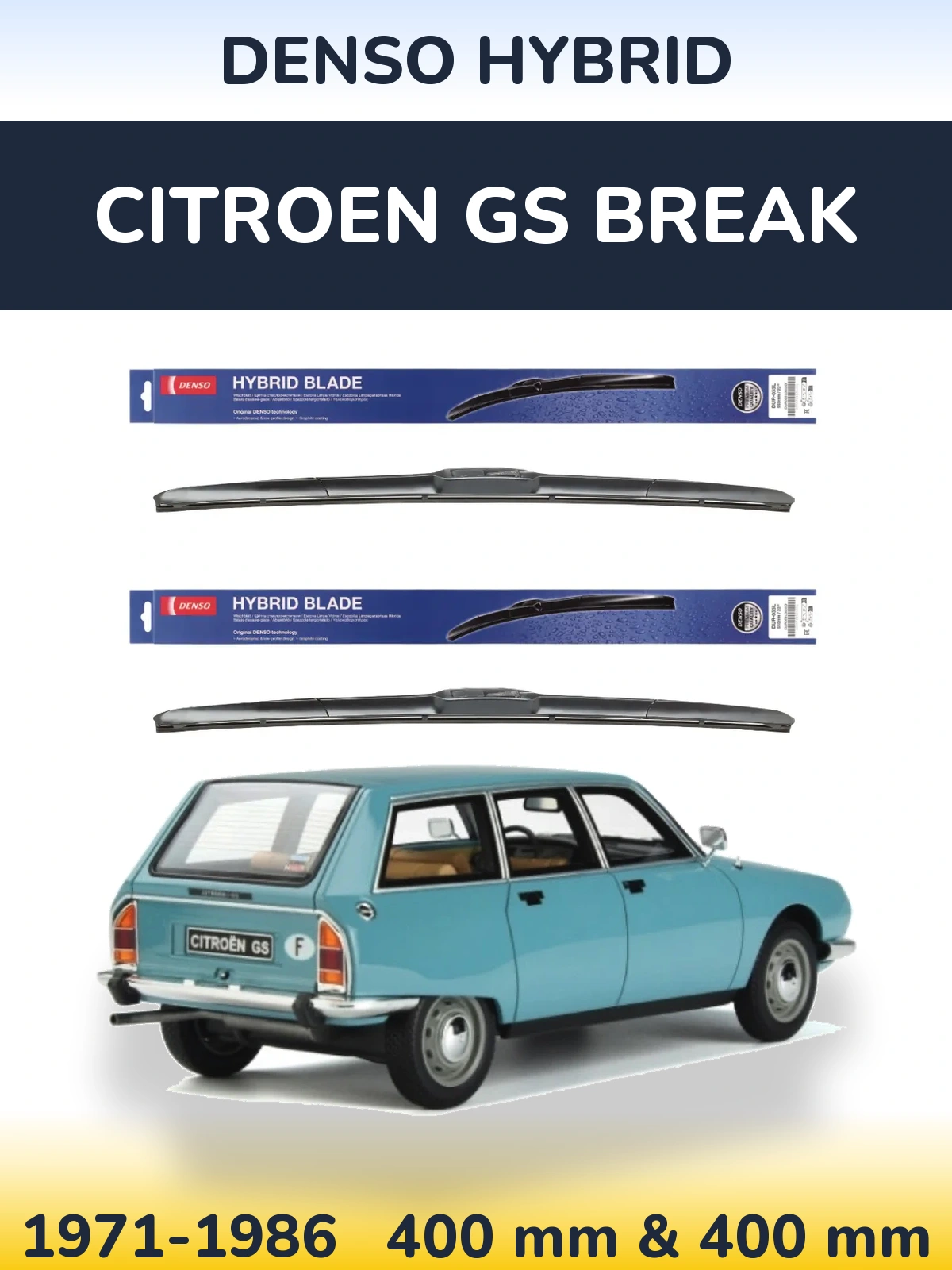 Ștergătoare Denso Hybrid pentru Citroen GS Break