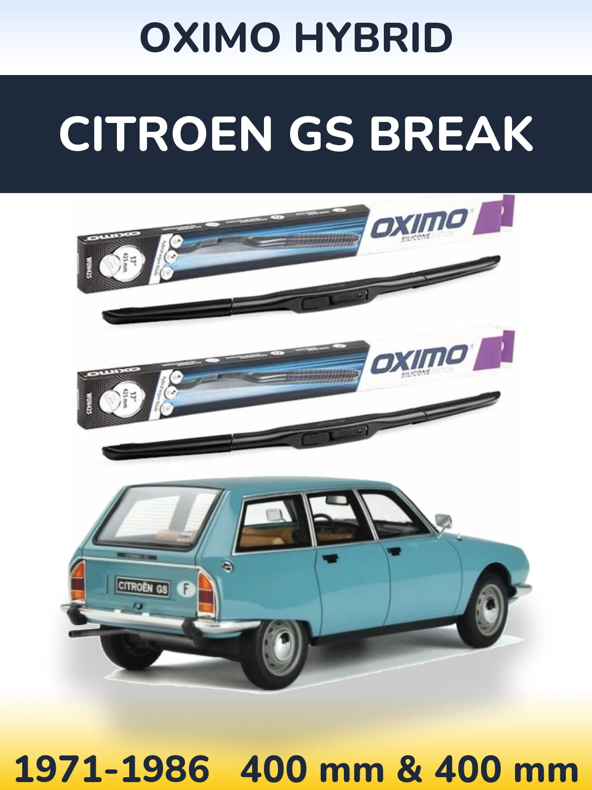 Ștergătoare Oximo Hybrid pentru Citroen GS Break