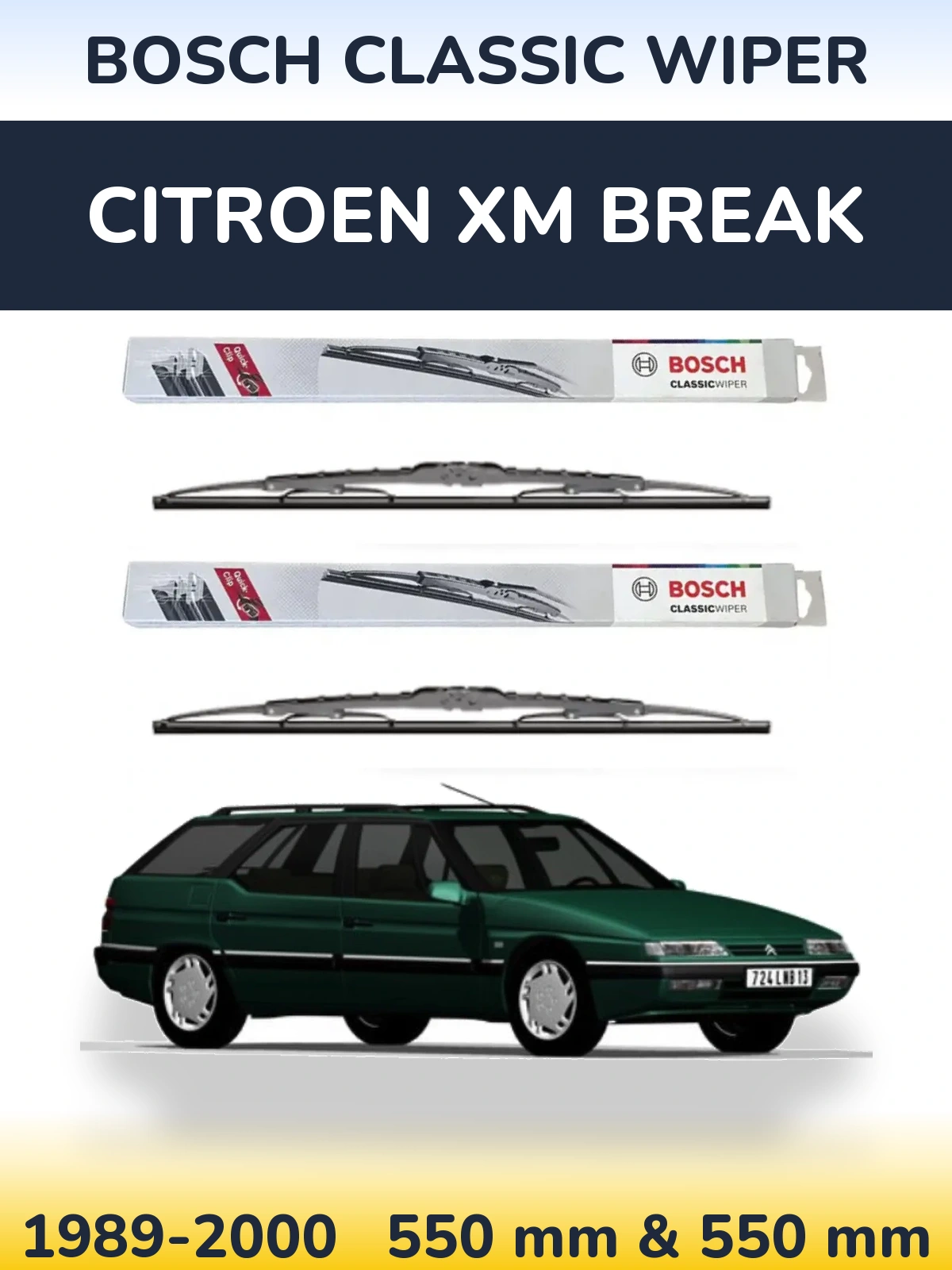 Ștergătoare BOSCH Classic Wiper pentru Citroen XM Break