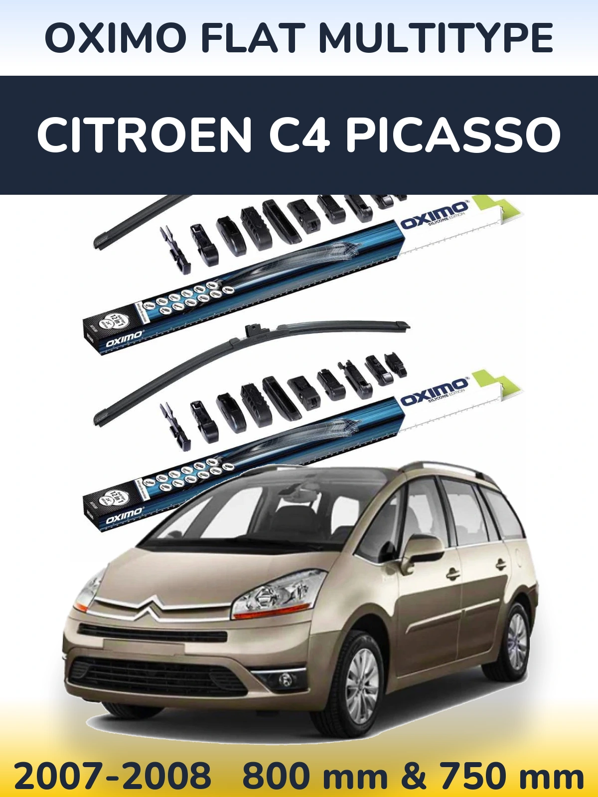 Ștergătoare Oximo Flat MultiTipe pentru Citroen C4 Picasso