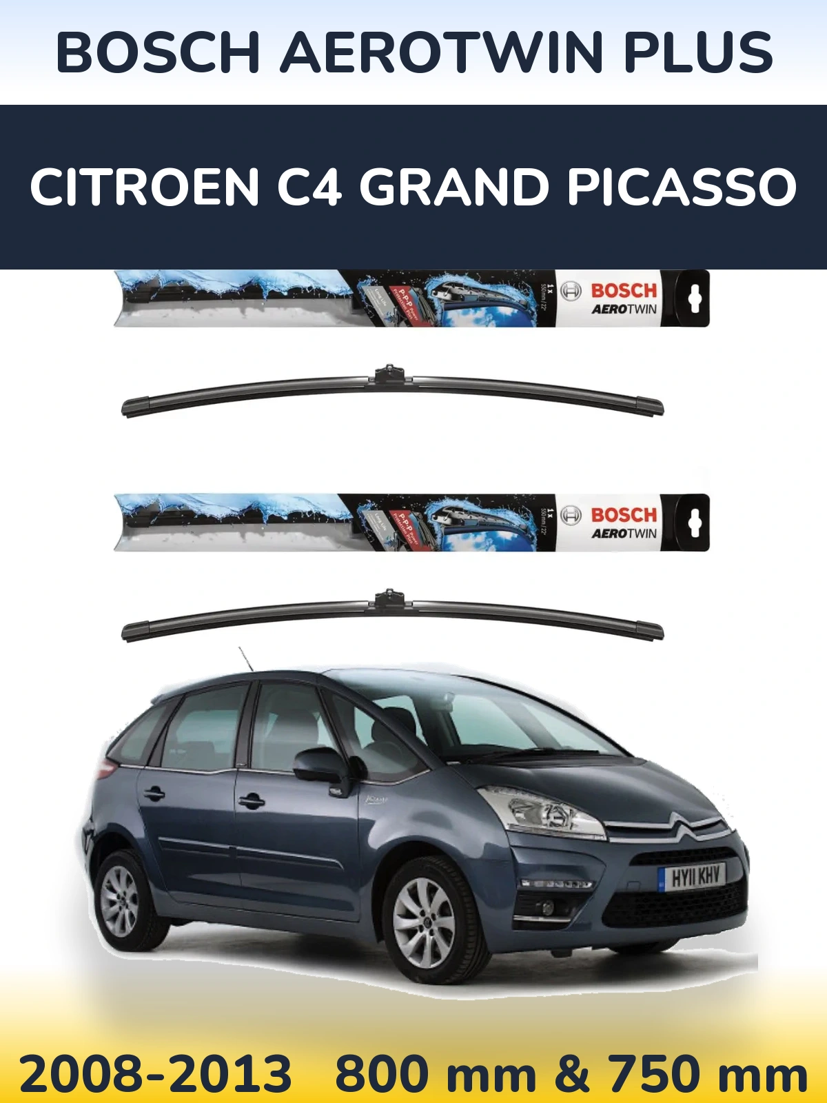 Ștergătoare BOSCH AeroTwin Plus pentru Citroen C4 Grand Picasso