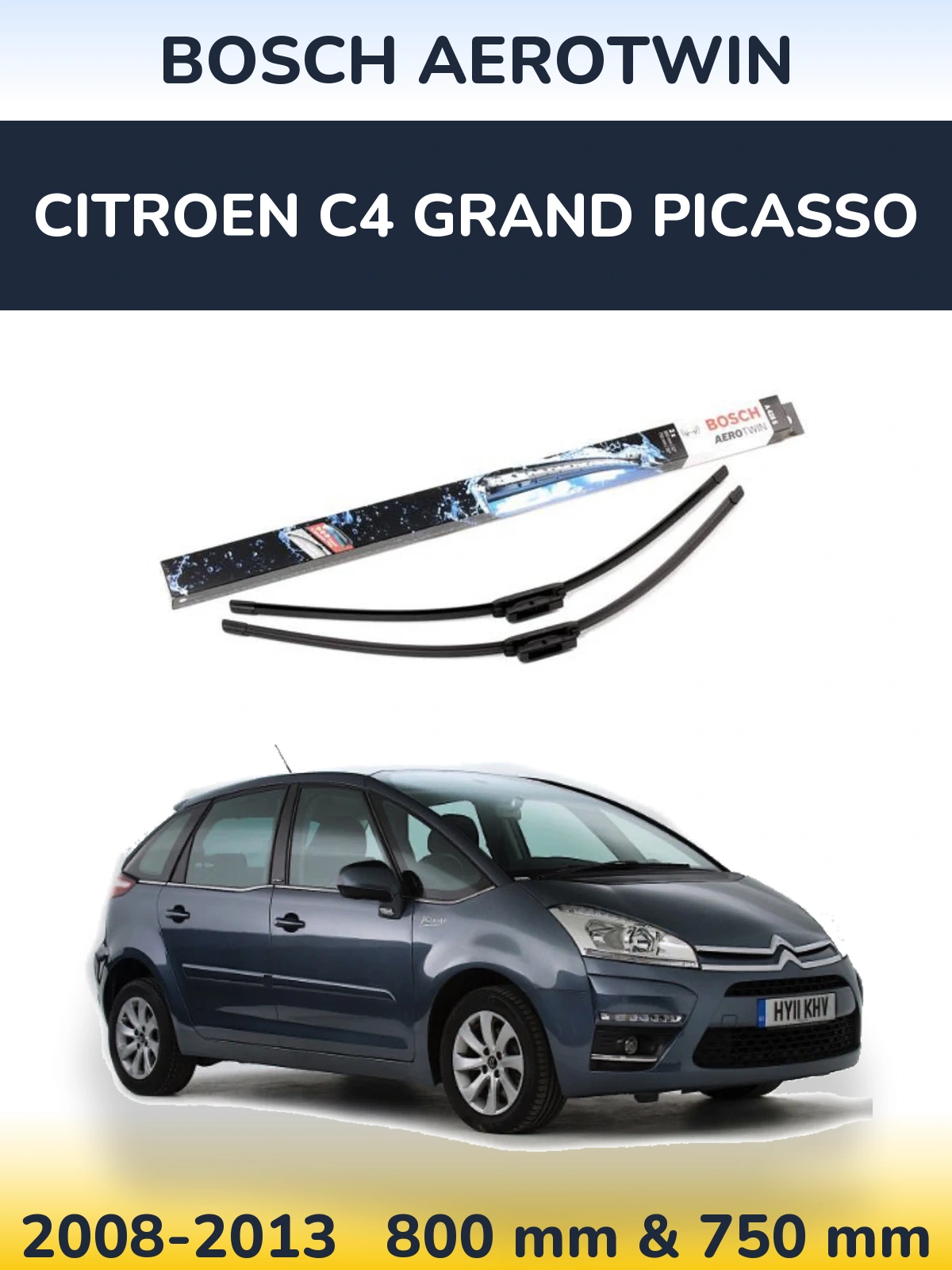 Ștergătoare BOSCH AeroTwin pentru Citroen C4 Grand Picasso