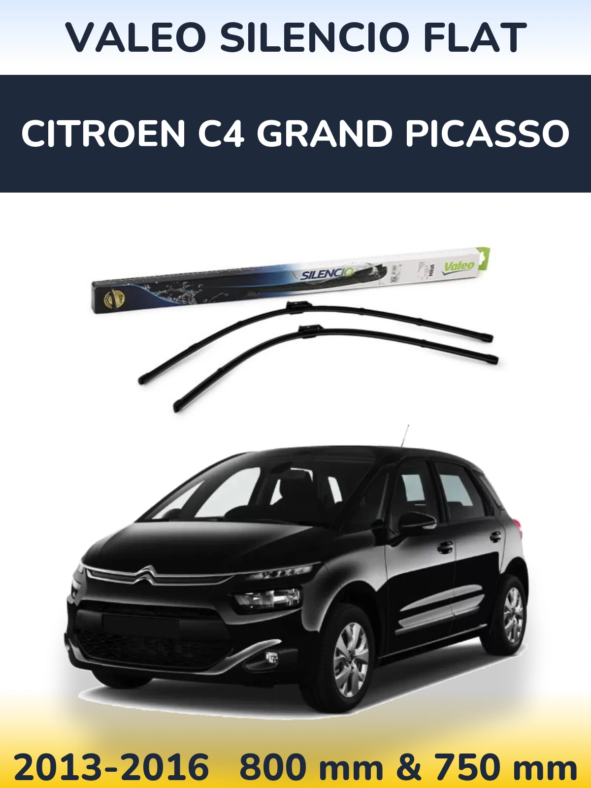 Ștergătoare Valeo Silencio Flat pentru Citroen C4 Grand Picasso