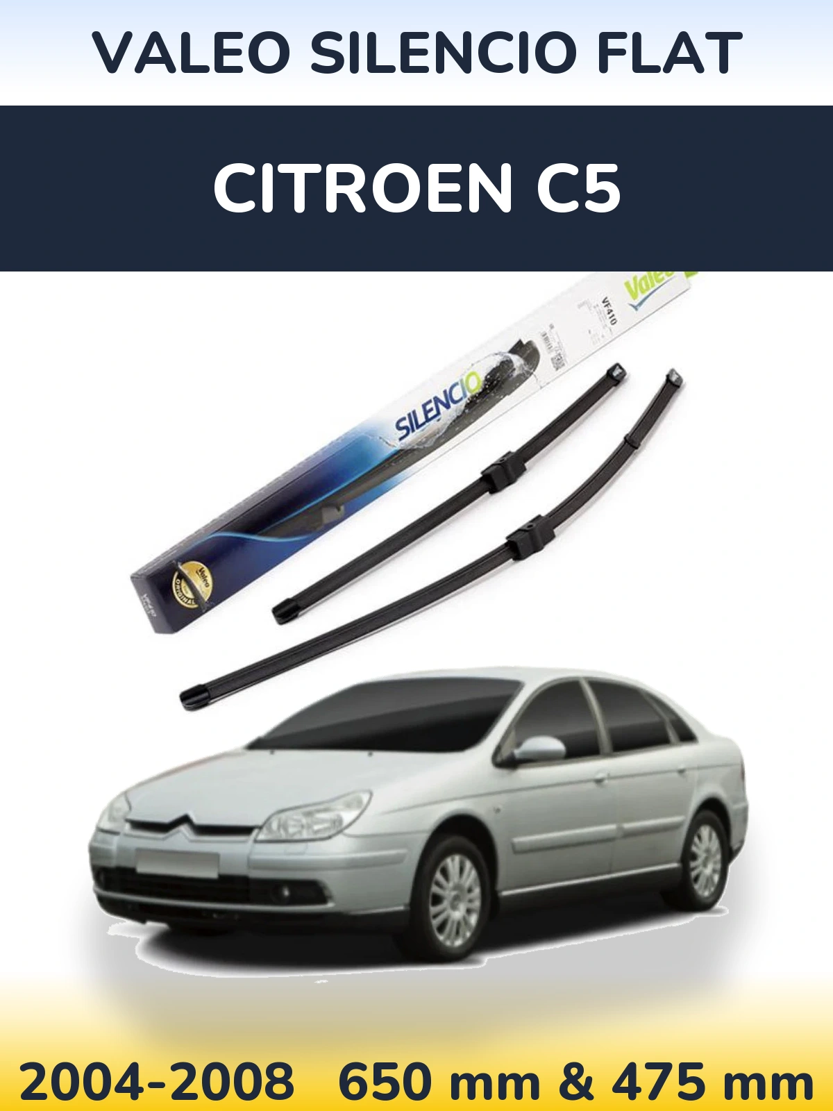 Ștergătoare Valeo Silencio Flat pentru Citroen C5