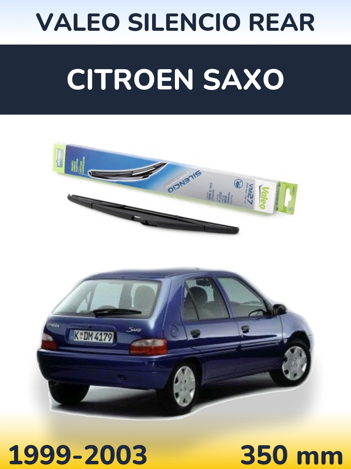Ștergătoare Valeo Silencio Rear pentru Citroen Saxo