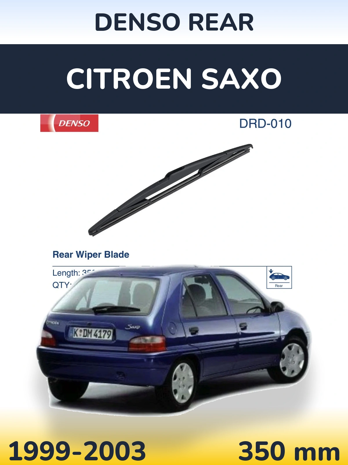 Ștergătoare Denso Rear pentru Citroen Saxo