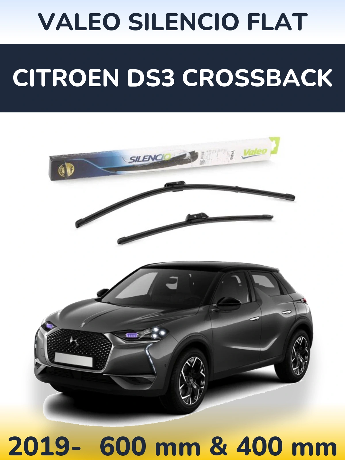 Ștergătoare Valeo Silencio Flat pentru Citroen DS3 Crossback