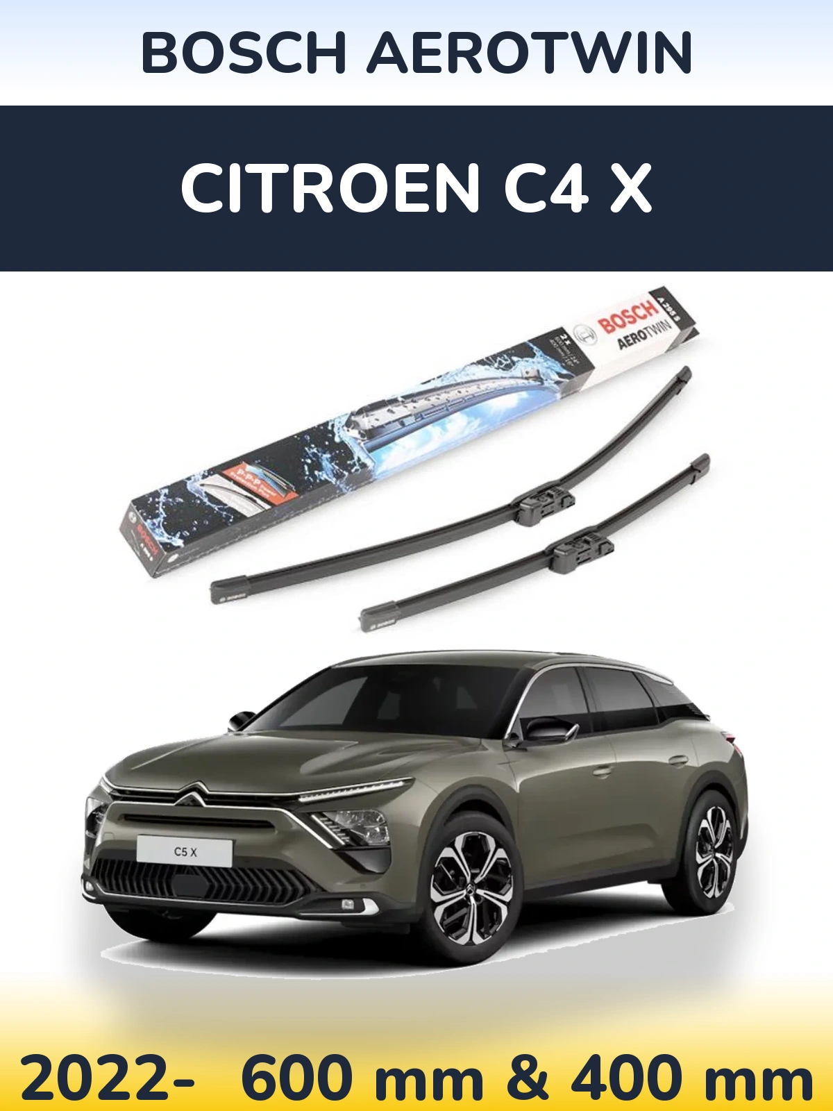 Ștergătoare BOSCH AeroTwin pentru Citroen C4 X