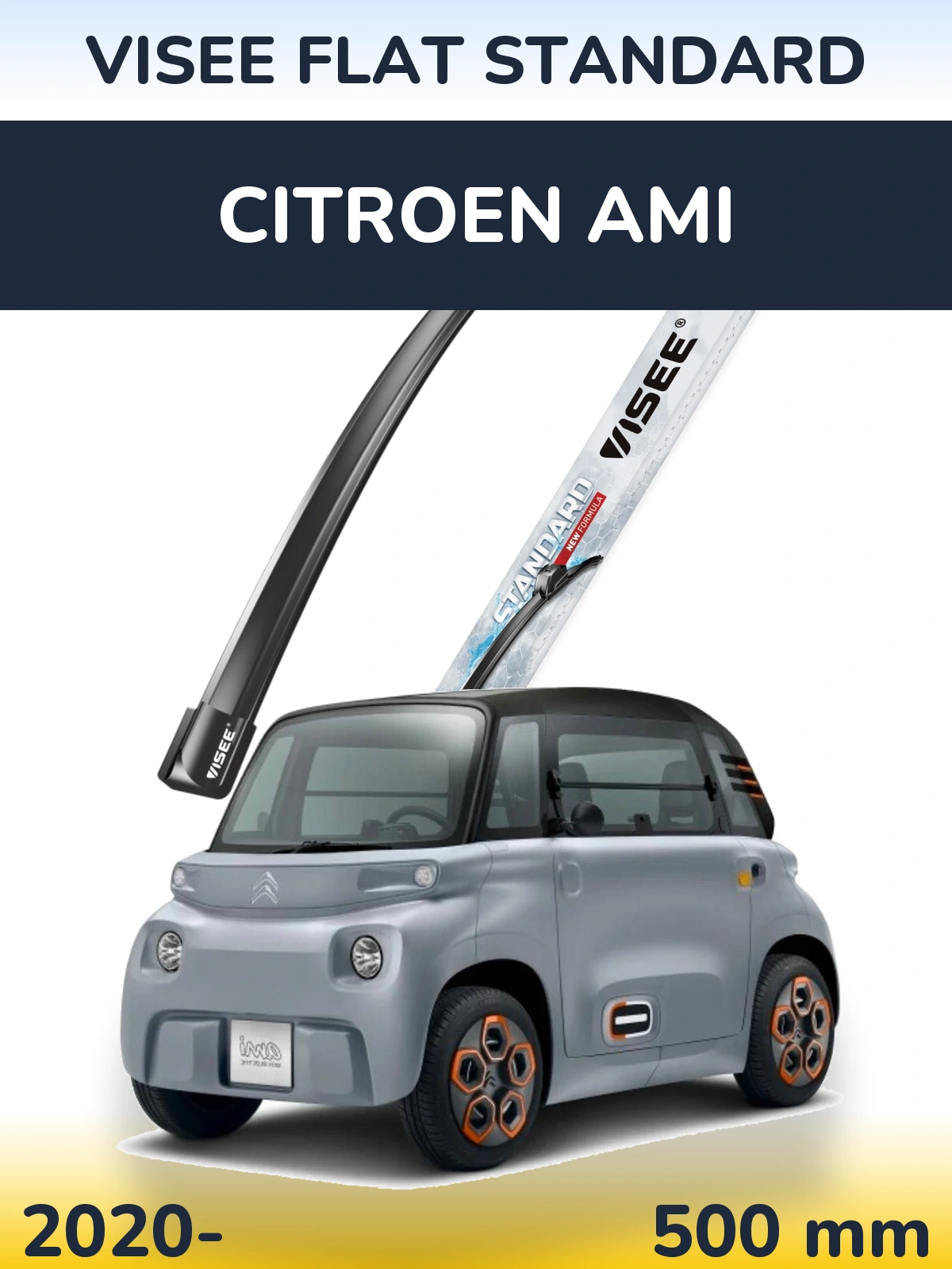 Ștergătoare VISEE FLAT STANDARD pentru Citroen Ami
