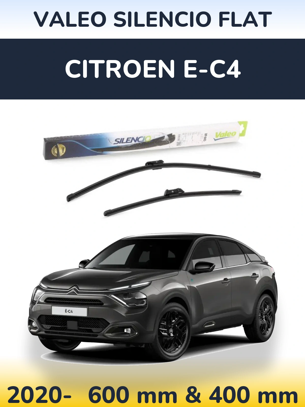 Ștergătoare Valeo Silencio Flat pentru Citroen e-C4