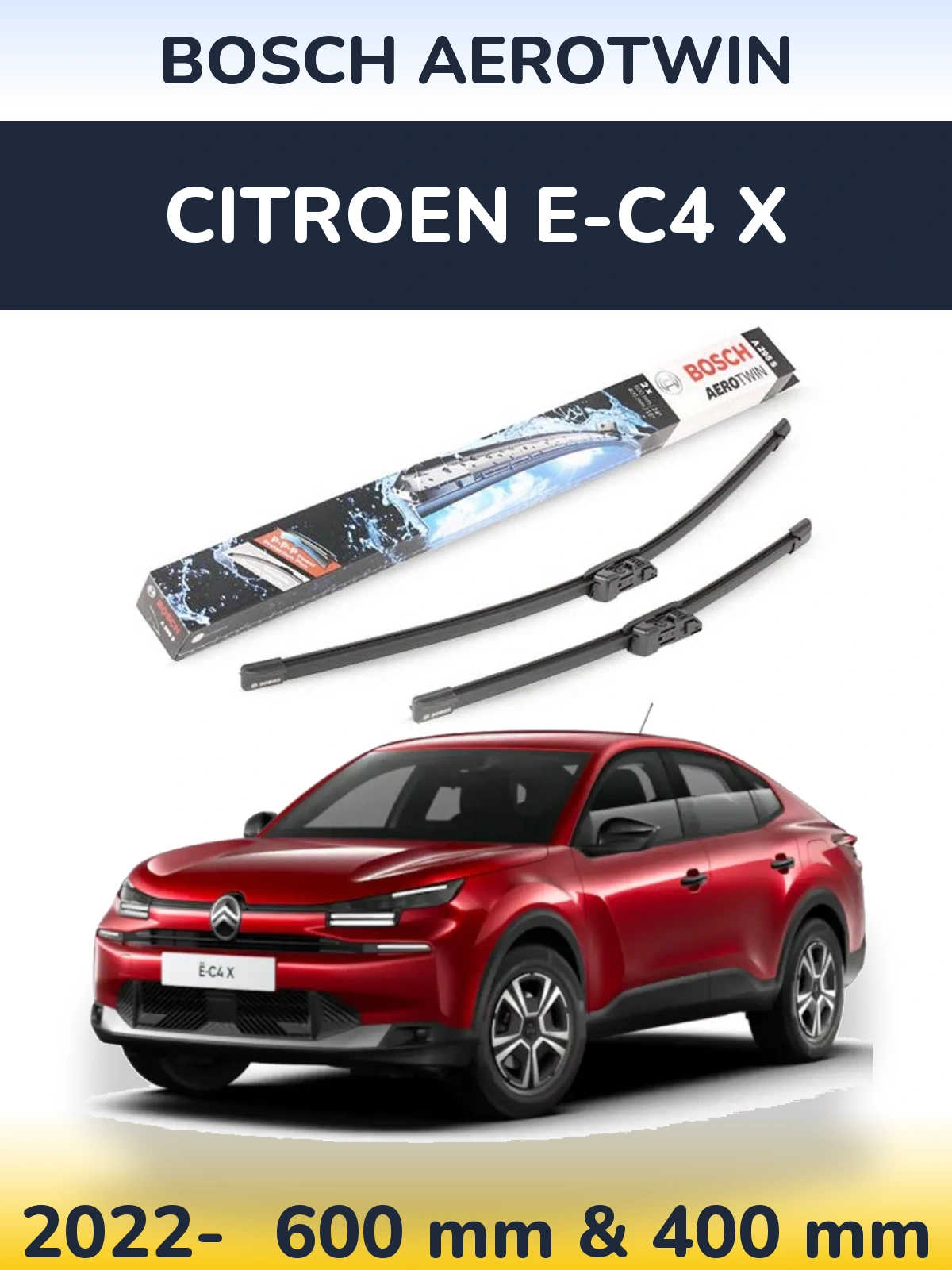 Ștergătoare BOSCH AeroTwin pentru Citroen e-C4 X
