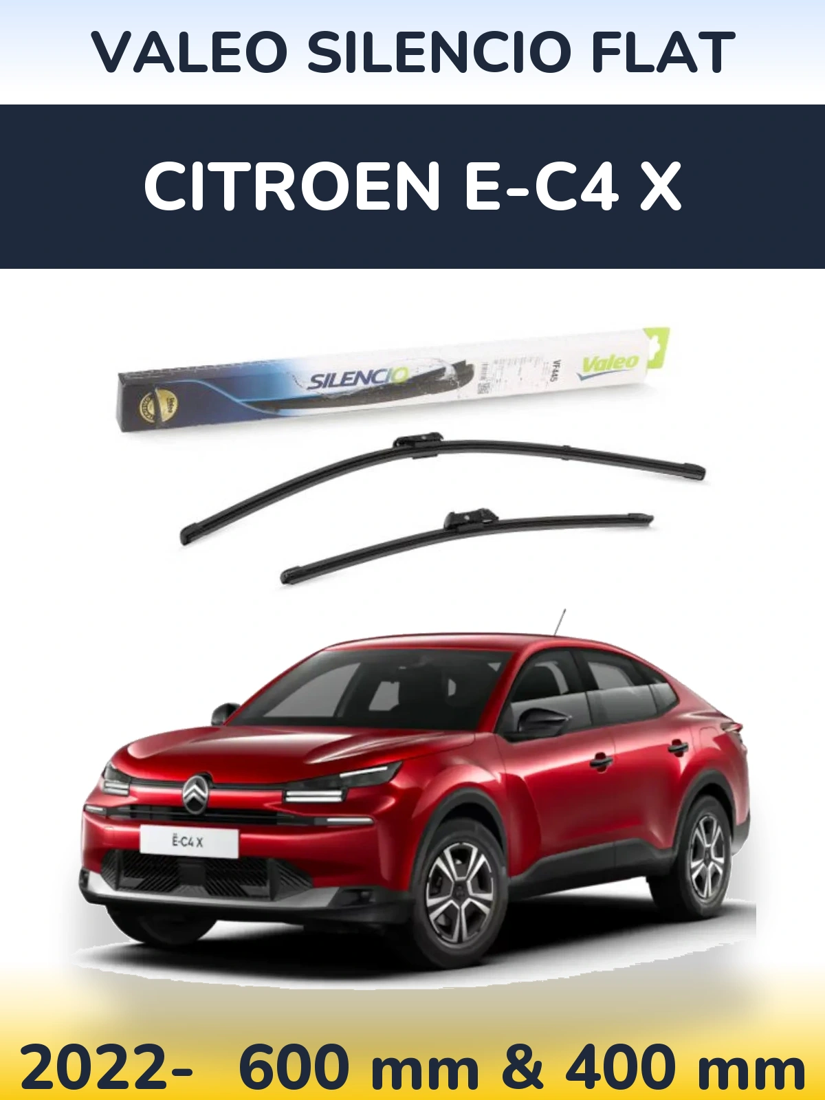 Ștergătoare Valeo Silencio Flat pentru Citroen e-C4 X