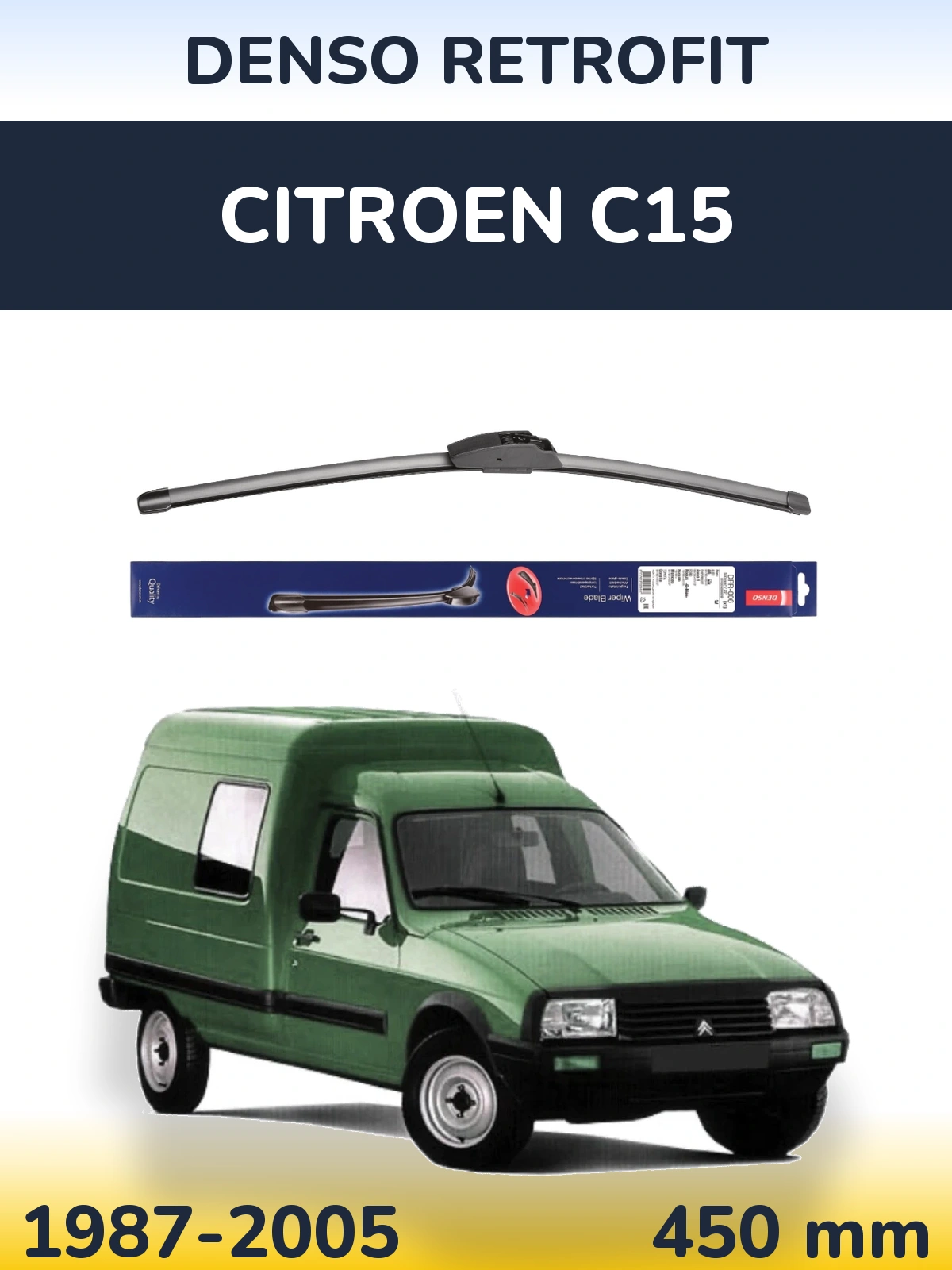 Ștergătoare Denso Retrofit pentru Citroen C15