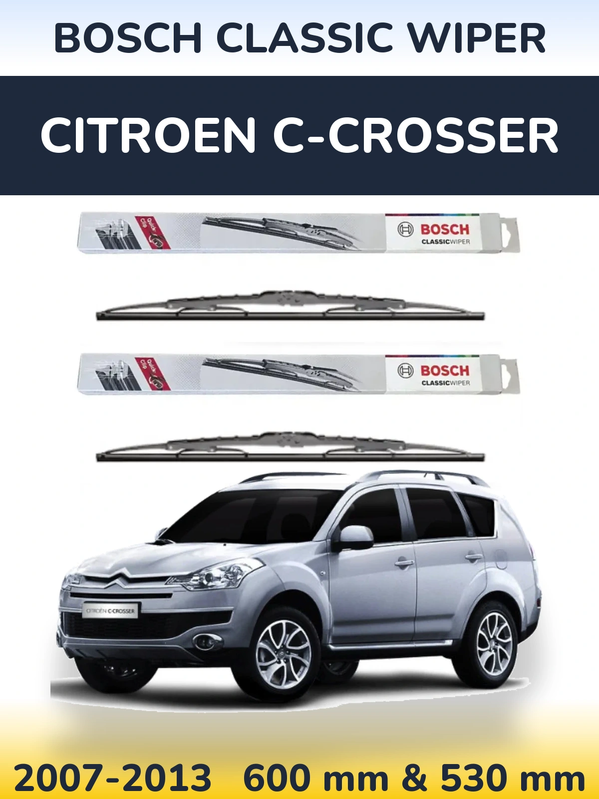 Ștergătoare BOSCH Classic Wiper pentru Citroen C-Crosser