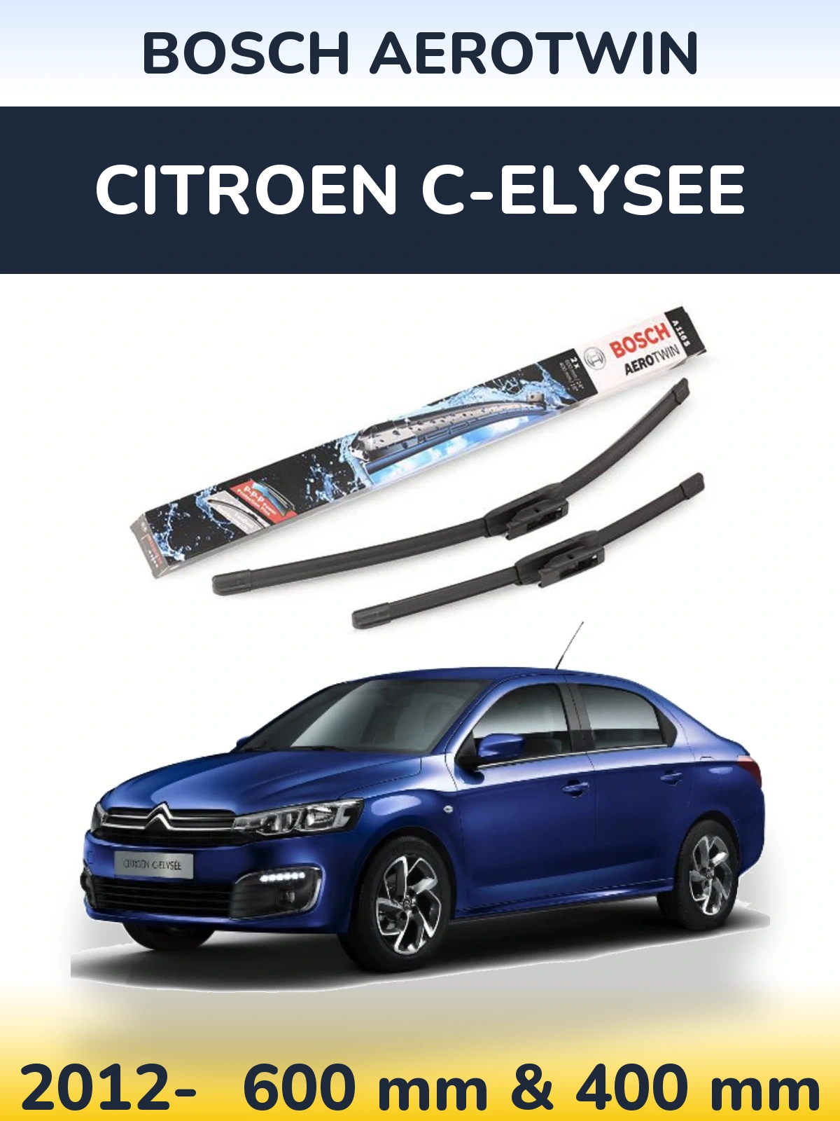 Ștergătoare BOSCH AeroTwin pentru Citroen C-Elysee