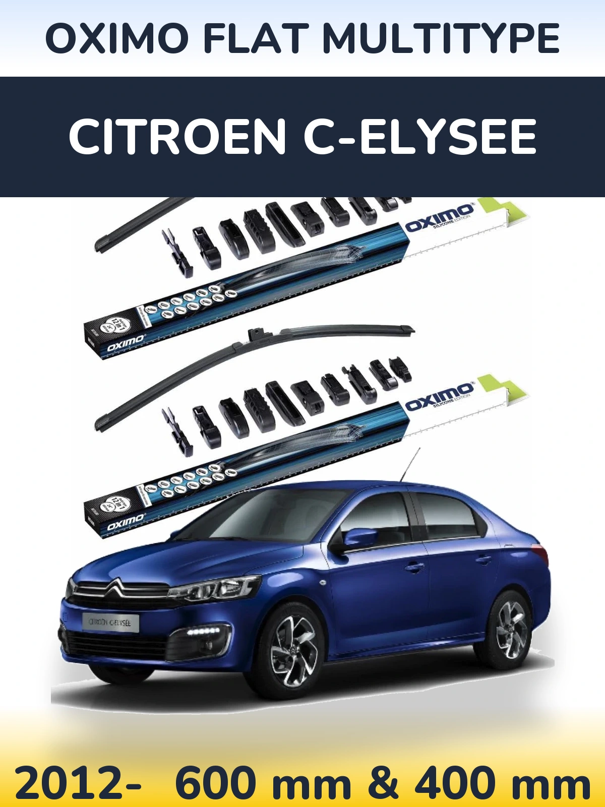 Ștergătoare Oximo Flat MultiTipe pentru Citroen C-Elysee