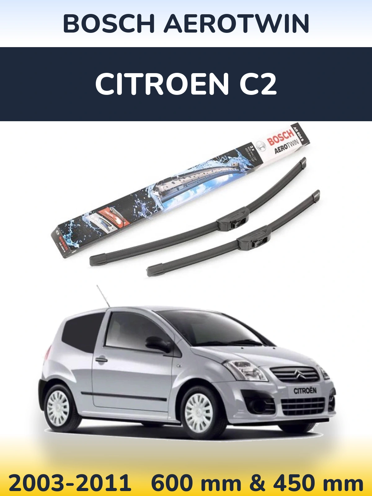 Ștergătoare BOSCH AeroTwin pentru Citroen C2