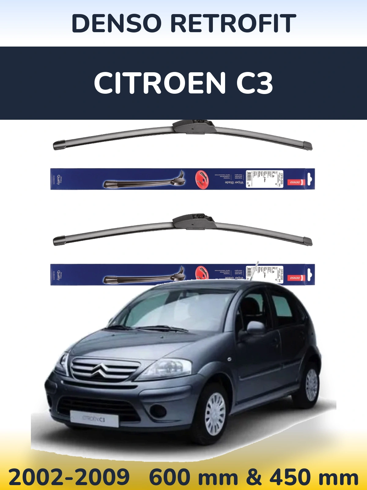 Ștergătoare Denso Retrofit pentru Citroen C3