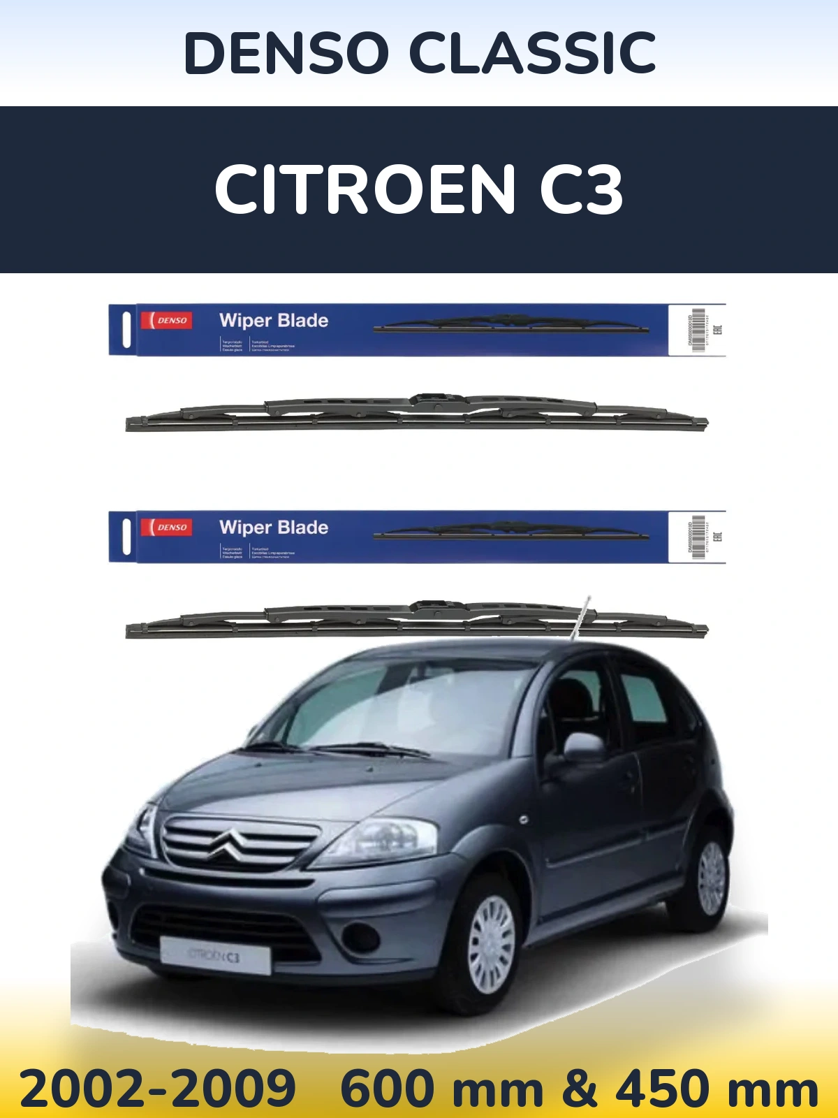 Ștergătoare Denso Classic pentru Citroen C3