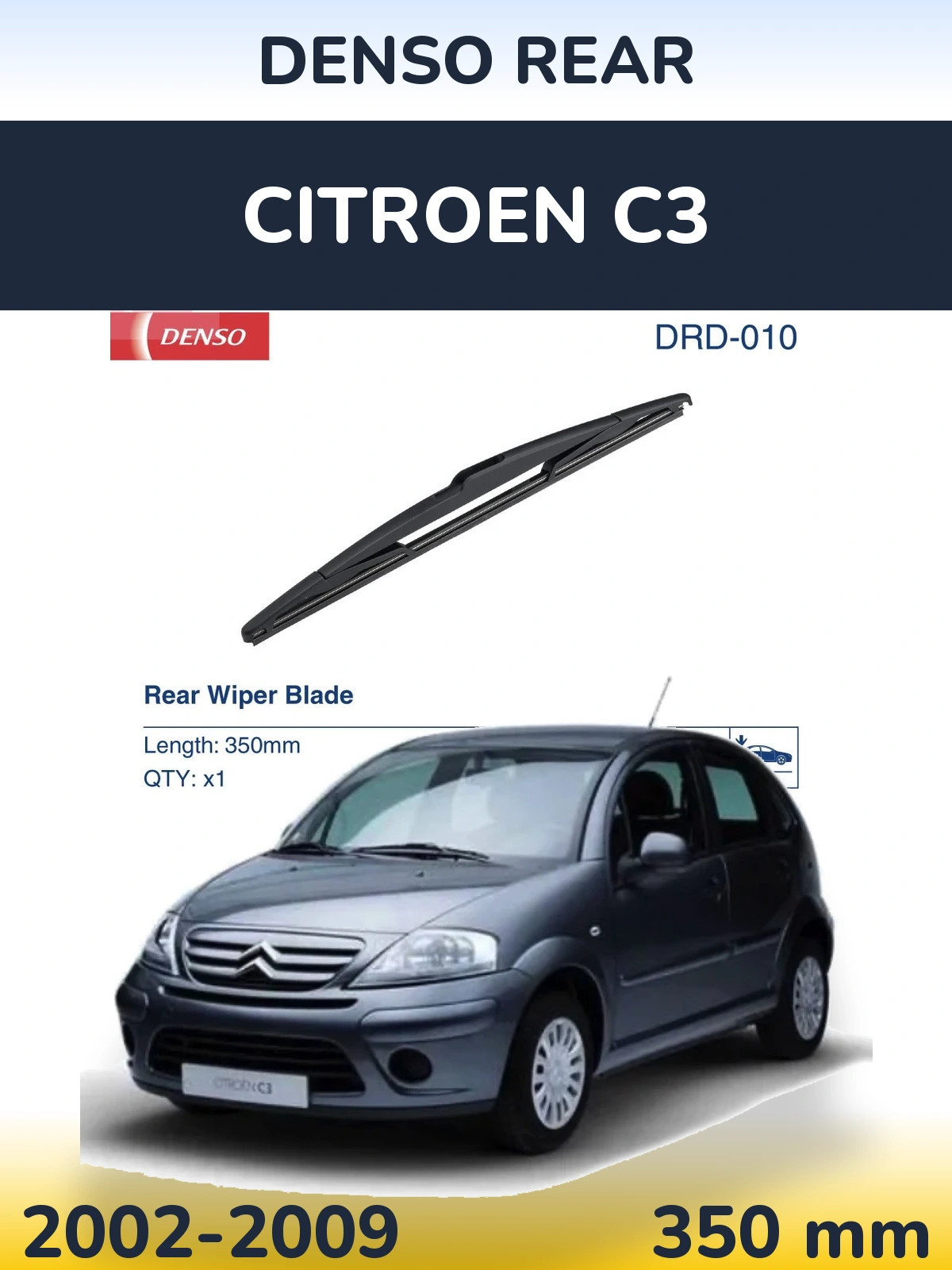 Ștergătoare Denso Rear pentru Citroen C3