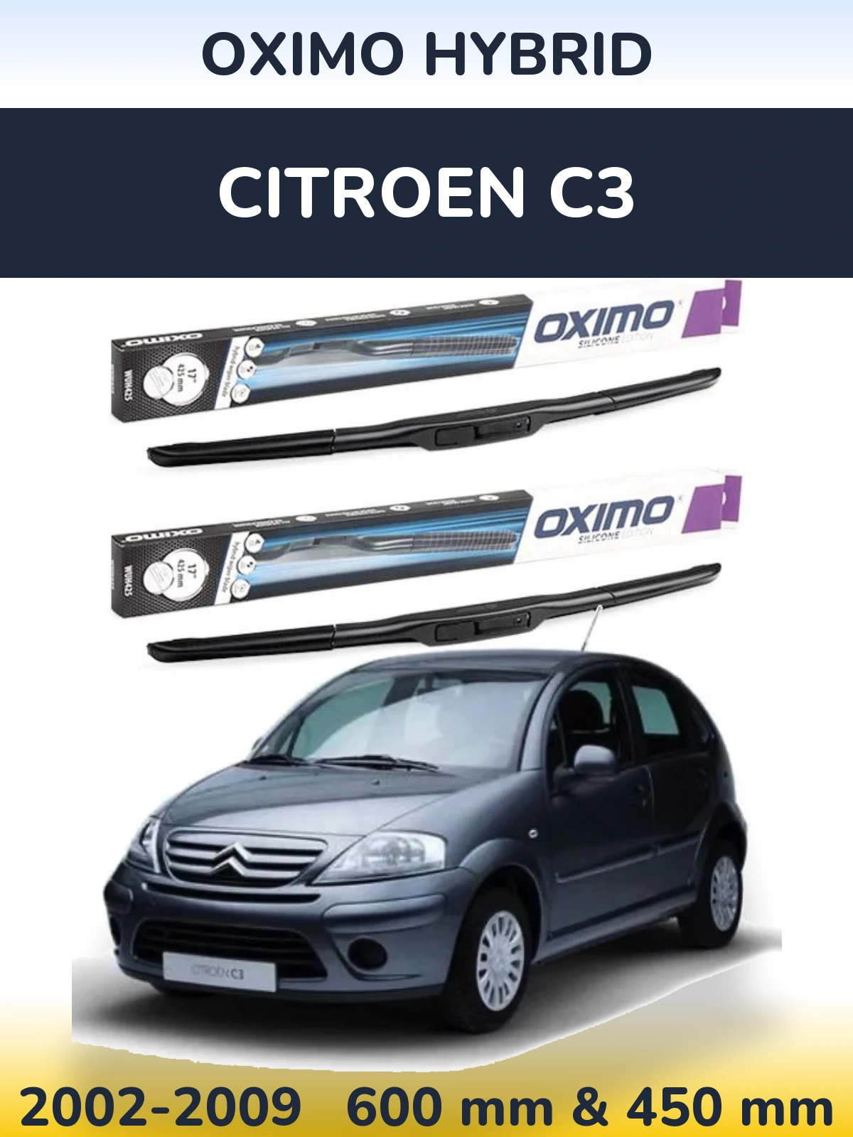 Ștergătoare Oximo Hybrid pentru Citroen C3