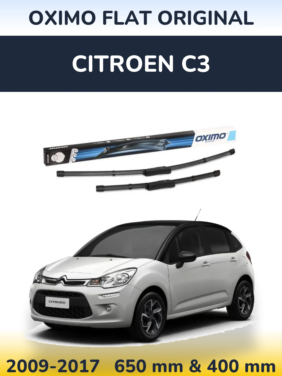 Ștergătoare Oximo Flat Original pentru Citroen C3