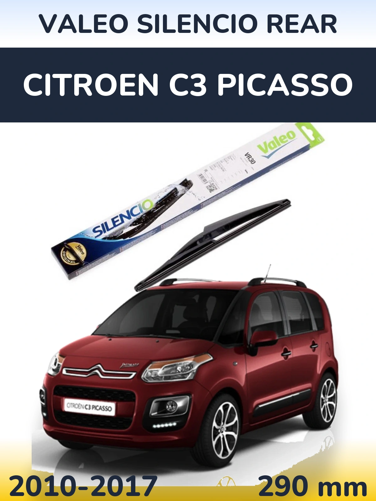 Ștergătoare Valeo Silencio Rear pentru Citroen C3 Picasso