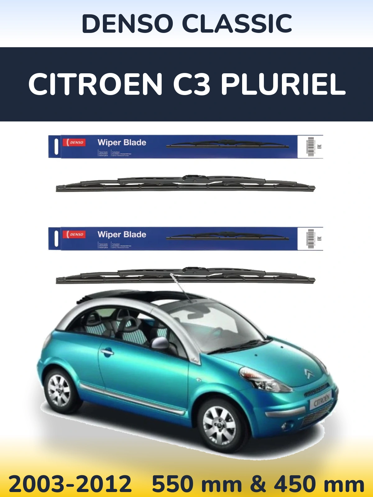 Ștergătoare Denso Classic pentru Citroen C3 Pluriel