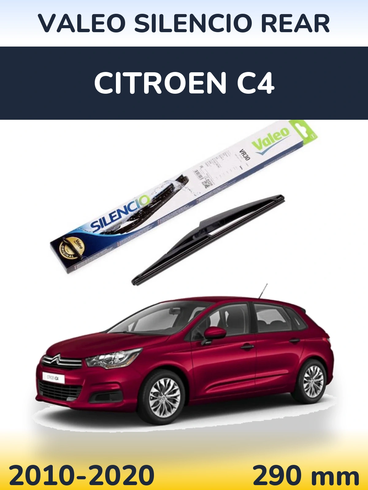 Ștergătoare Valeo Silencio Rear pentru Citroen C4