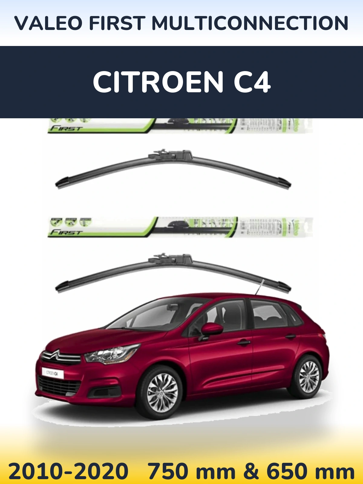 Ștergătoare Valeo First MultiConnection pentru Citroen C4