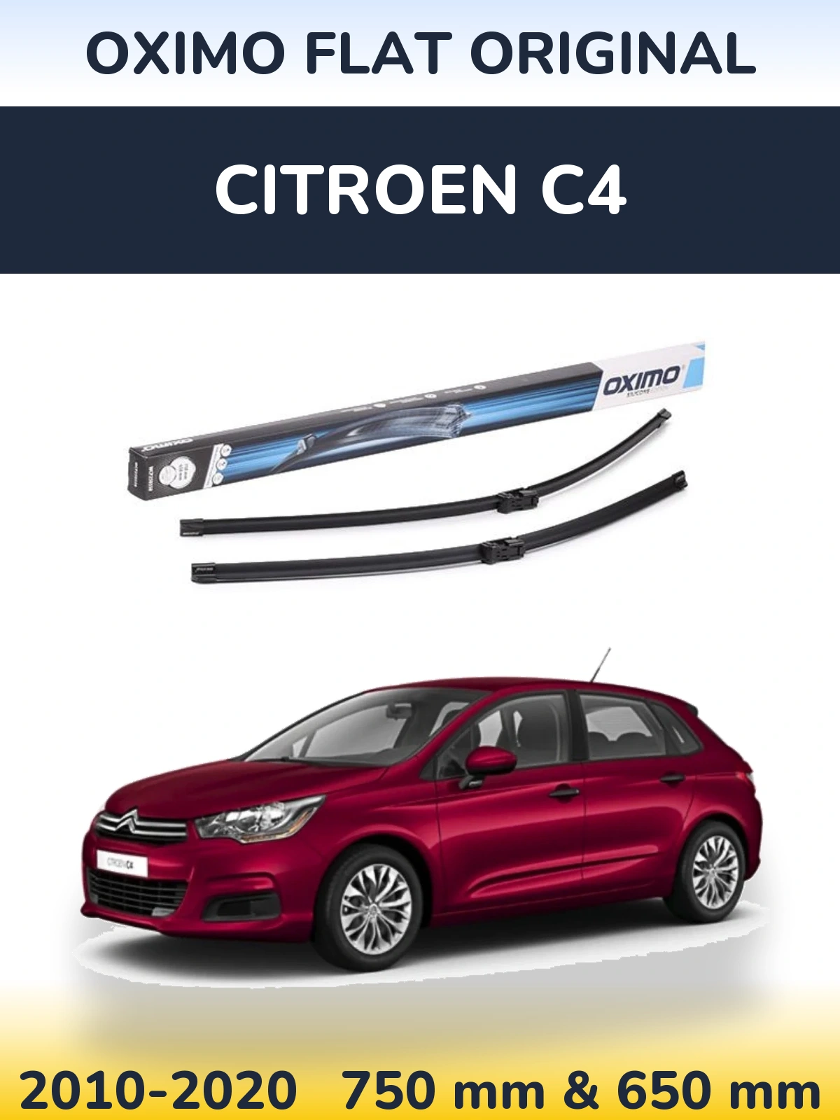 Ștergătoare Oximo Flat Original pentru Citroen C4